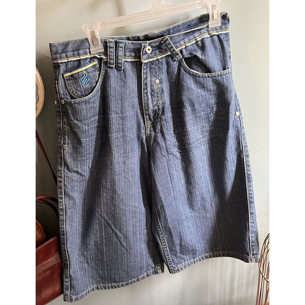 Vintage Rocawear Shorts Men 29 Boy 18 Denim Jeans Baggy Streetwear Grunge Y2K